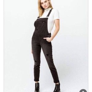RSQ distressed black overalls - size 13 / 31